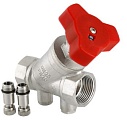 Клапан балансир 1 1/4" с изм ниппелями Valtec ду32 VT.054.N.07