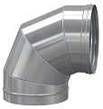 Отвод 90° D355 мм, нерж AISI304 0,8